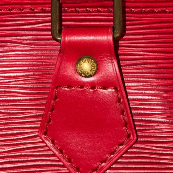 Louis Vuitton Castillian Red Epi speedy 25 rare excellent condition vintage - Picture 7 of 13
